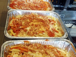 hot trays and pasta party package